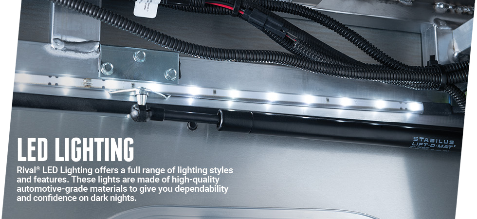 Illuminate the bed of your truck with our new Rival LED Lighting Options.